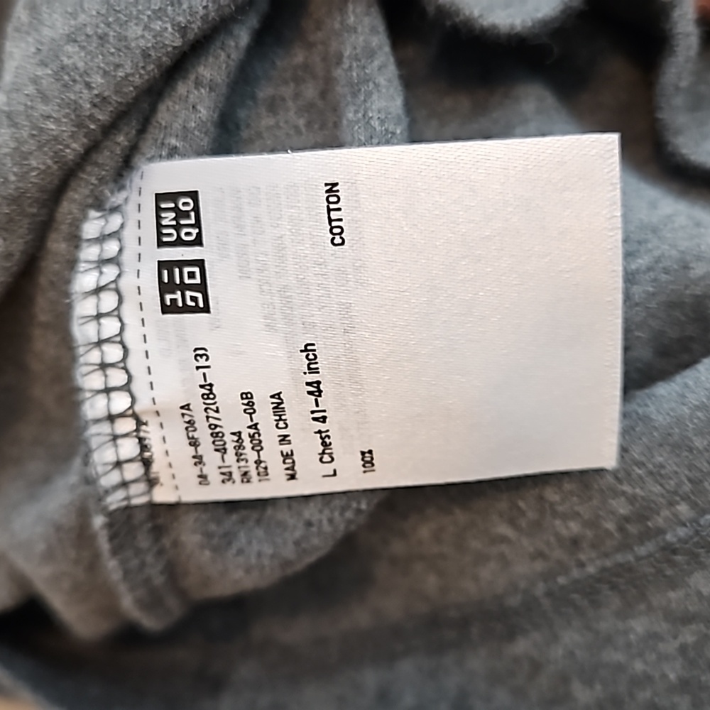 UNI QLO Grey Turtleneck Sweater L - Picture 5 of 5